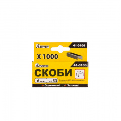 Скоби 6 мм 1000 шт ТИТУЛ GM (41-0106) Ладан