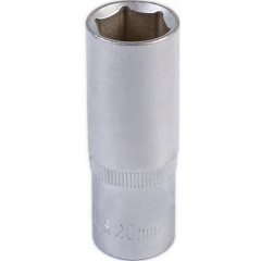 Насадка торцева 6-гранна подовжена 1/2 20 мм CRV MASTERTOOL GM (78-0520) Новомосковск