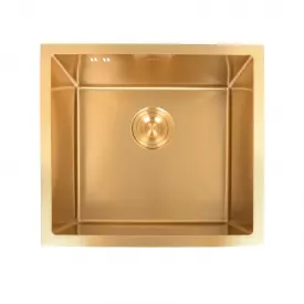 Кухонная мойка под столешницу Nett NB-5045, из нержавейки, золотая