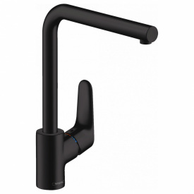 Hansgrohe Focus Смеситель для кухни 280, однорычажный, с поворотным изливом, черный матовый