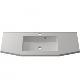 Раковина глянцевая врезная Amidicon Santo 110 1100х450 из литого камня