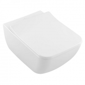 Унитаз подвесной Villeroy&Boch Venticello, Rimless, с крышкой Soft close, белый