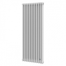 Вертикальный трубчатый радиатор DeLonghi Multicolumn 1500 мм 3 колонны 12 секций (боковое 1/2″) RAL9016