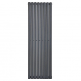Дизайнерский вертикальный радиатор отопления ARTTIDESIGN Rimini 8/1800/472 серый матовый