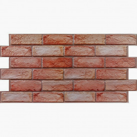 Декоративна ПВХ панель цегла Sticker Wall SW-00001426 960х480х4 мм Коричнево-рожева