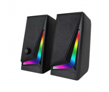 Компьютерные колонки MUSIC DJ MJ-100A 8864 с RGB подсветкой Black N