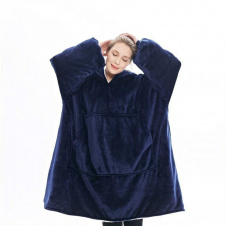 Фото - Толстовка Huggle Hoodie Blanket з капюшоном та рукавами VigohA Синій Толстовка Huggle Hoodie Blanket з капюшоном та рукавами VigohA Синій