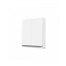 Умный выключатель двухклавишный с нулевой линией Aqara E1 Wall Switch EU Zigbee 3.0 Apple HomeKit (QBKG41LM)