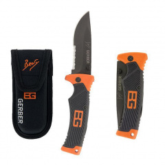 Ніж складаний кишеньковий туристичний з чохлом Gerber Bear Grylls Львів