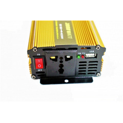 Перетворювач напруги 12V-220V 2000W Інвертор автомобільний 5 Core 2000W (5689) Веселе