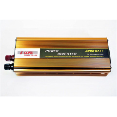Перетворювач напруги 12V-220V 2000W Інвертор автомобільний 5 Core 2000W (5689) Веселе