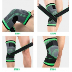 Бандаж колінного суглоба KNEE SUPPORT наколінник Чорний Чортків