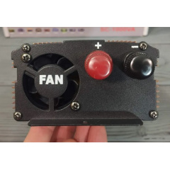 Перетворювач напруги 5 Core 12V-220V 1000W Інвертор автомобільний Вишневое