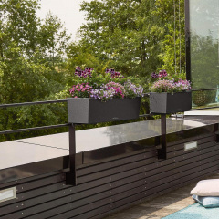 Вазон Lechuza Balconera Stone 80 графитово-черный 12 л Луцк