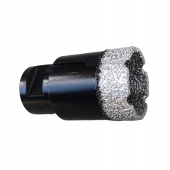 Вакуумная алмазна коронка для плитки Drills-King 35 мм М14 S-Body Technology Кременець