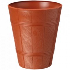 Горшок для цветов Derevo Palma-3 15 л терракот Form-Plastic Киев
