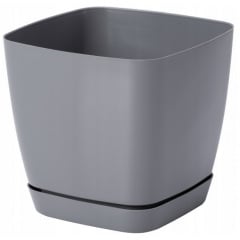 Горшок для цветов Toscana Kwadro-11 1 л серый Form-Plastic Фастів