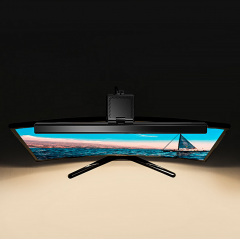 Компьютерная лампа Lesko TB-30SC 50 см Black для монитора трехцветная регулировка температуры свечения Доманівка