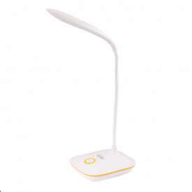 Лампа настольная MASTERTOOL 125х100х350 мм COB LED USB 3xAA ABS White (94-0814)