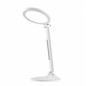 Настольная круглая LED лампа Lesko 7790 3 режима цветовой температуры складная аккумуляторная сенсорная