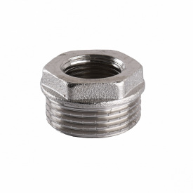Футорка никелированная 1/2″НР х 1/4″ВР штампованная А0723А(нк)