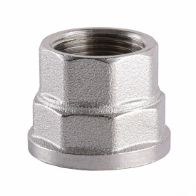 Муфта редукционная никелированная 1″ВР х 3/4″ВР штампованная А0332А(нк)