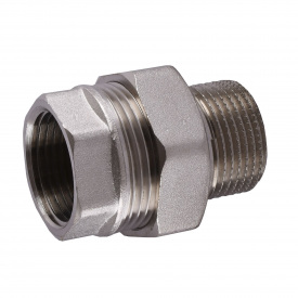 Сгон-американка прямой SOLOMON 1 1/2″ НИКЕЛЬ 1620