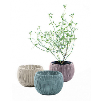 Набор горшков для цветов Keter 3 шт./1.4л Cozies Herb Pot