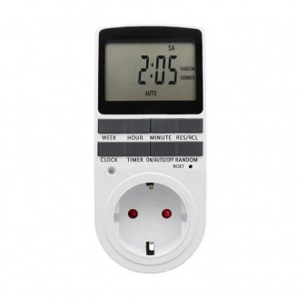 Розетка с таймером включения и выключения Timer Socket KWE-TM02-EU 8747 N