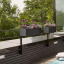 Вазон Lechuza Balconera Stone 80 графитово-черный 12 л Луцк