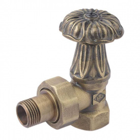 Кран радиаторный Carlo Poletti ARTISTIC 1/2″ угловой бронза
