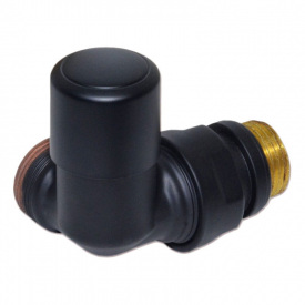 Кран отсекающий Сarlo Poletti FIRST CORNER трехосевой 1/2″х24-19 DX правый BLACK MATTE