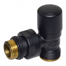 Кран отсекающий Carlo Poletti FIRST 1/2″х24-19 угловой BLACK MATTE