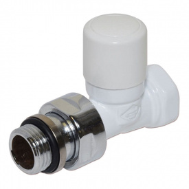 Кран отсекающий Carlo Poletti FIRST 1/2″ прямой белый