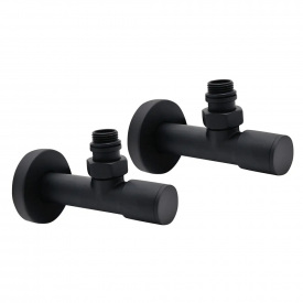 Комплект дизайн кранов ARTTIDESIGN удлиненный 1/2"x1/2" черный матовый