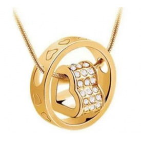 Підвіска на шию VigohA Ring Heart Серце та кільце з ланцюжком Серце