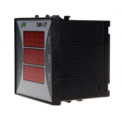 Трехфазный щитовой вольтметр F&F DMV-3T 100-265В AC Лубны