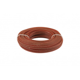 Жилка для тримера MASTERTOOL "Пиранья" армована 3.00 мм 15 м зубчастий квадрат 19-0630