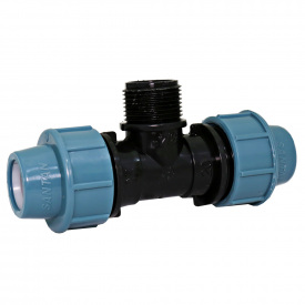 Тройник компрессионный Santan 20х1/2"н х20