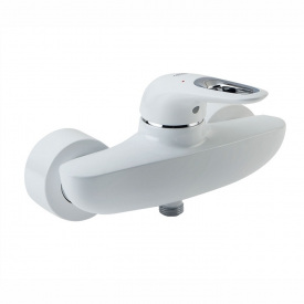 Eurostyle Смеітель для душа, одноважiльний, кол білий