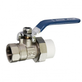 Кран PP-R Santan шаровый с внутренней резьбой 20х1/2" белый