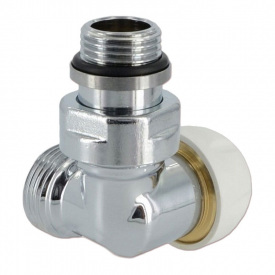 Термостатический клапан Сarlo Poletti FIRST CORNER трехосевой 1/2″х24-19 SX левый хром