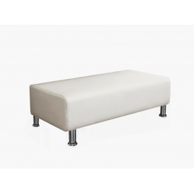 Банкетка офісна Tobi Sho Ремі для очікування 1200x520x380, шкірзам Білий 2300