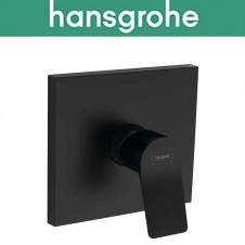 Смеситель Hansgrohe (art 75615670) для душа скрытого монтажа, Vivenis, чёрный матовый