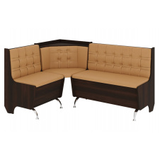 Кухонний куточок FeastFit-1 (шкірзам, кава + горіх, 160х120 см)