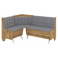 Кухонний куточок FeastFit-1 (шкірзам, сірий + тахо, 160х120 см)