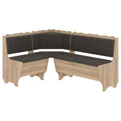 Кухонний куточок FjellFeast-1 (тканина, савана кава + сонома, 160х120 см) Рівне