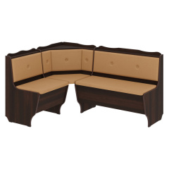 Кухонний куточок DineDream-1 (шкірзам, кава + горіх, 160х120 см) Энергодар