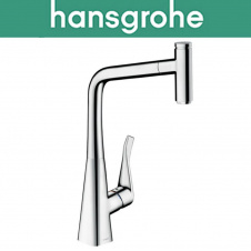 Смеситель Hansgrohe (art 14884000) для кухни Metris Select 320, с выдвижным изливом