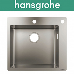 Кухонная мойка Hansgrohe (art 43305800) S71 530x480mm, нержавеющая сталь Ромни